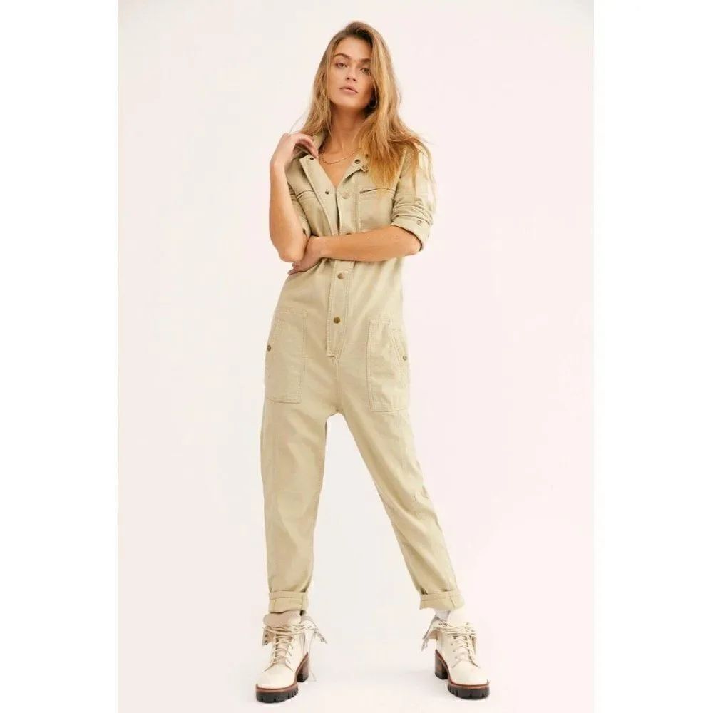 NWT WE THE FREE PEOPLE HIGHER GROUND ONE PIECE COVERALL UTILITY JUMPSUIT